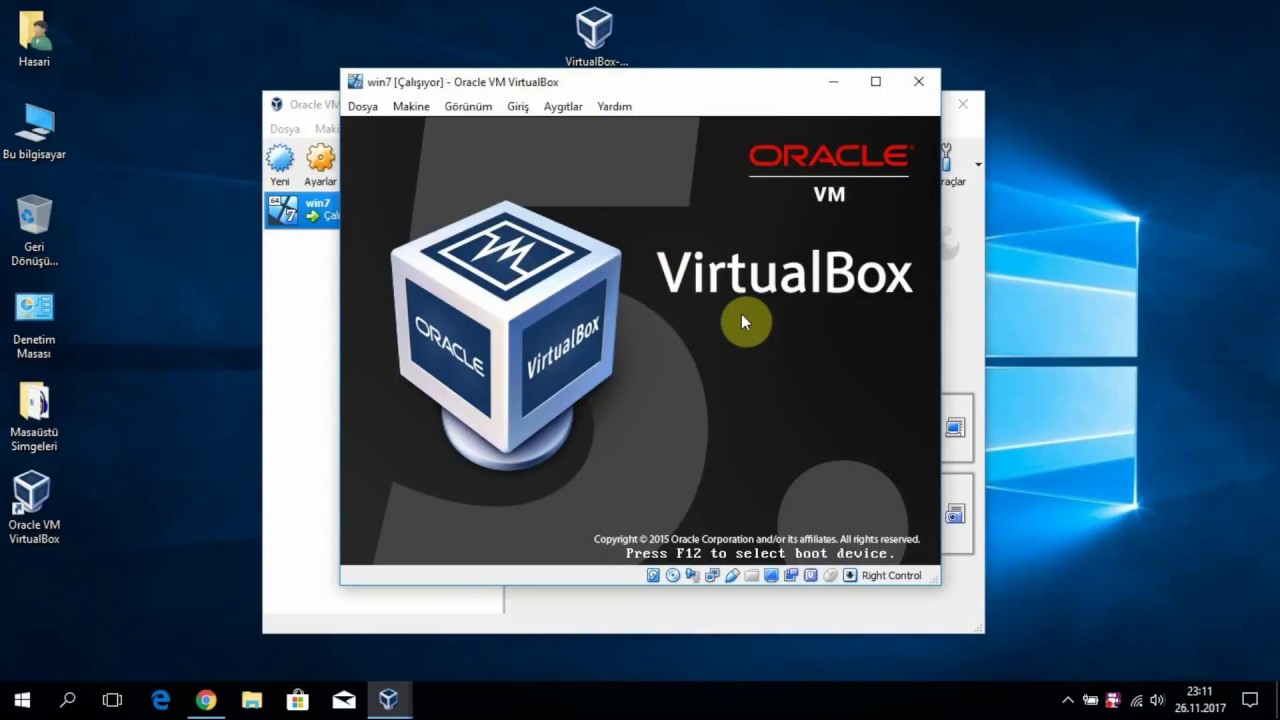 Sanal Pc ye VirtualBox’ a İşletim Sistemi Kurma