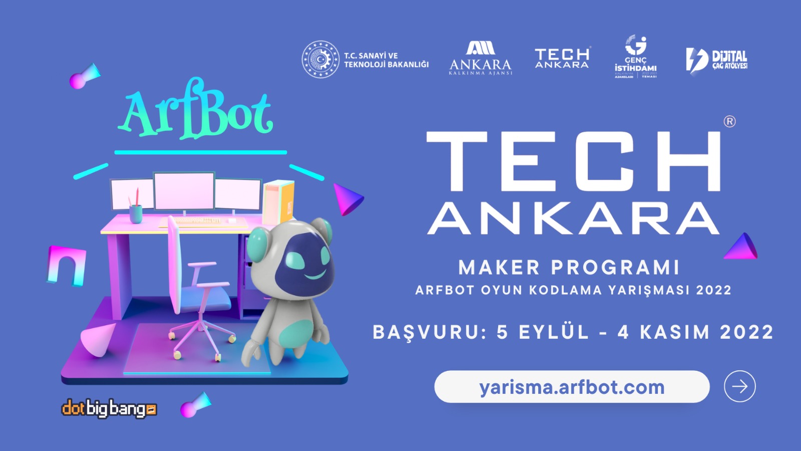 TechAnkara Maker Programı ArfBot Oyun Kodlama Yarışması 2022 Başvuruları Başladı