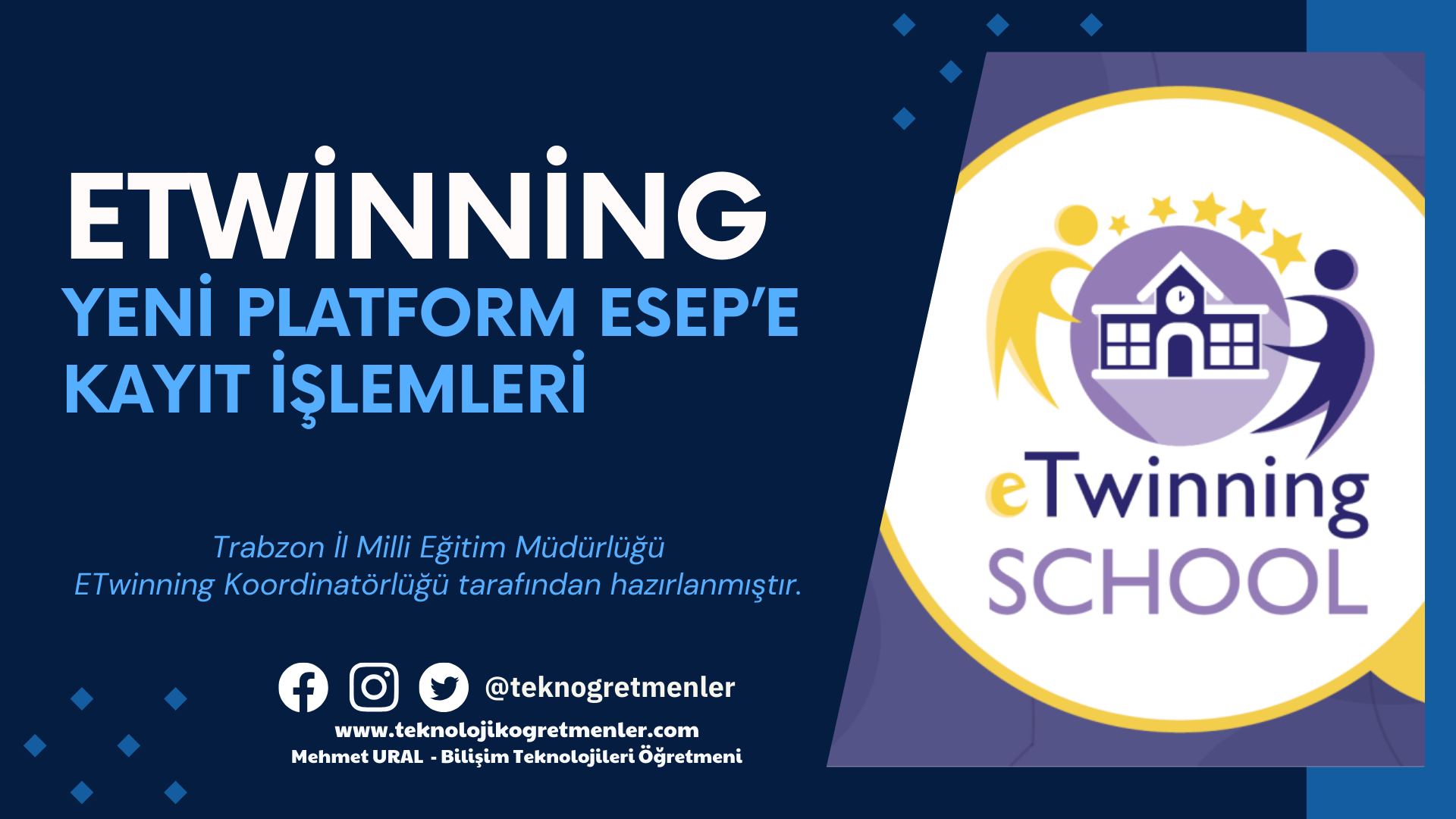 eTwinning Yeni Platform ESEP’e Kayıt İşlemleri